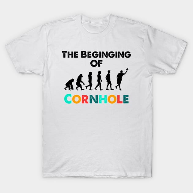 Cornhole Evolution, Cornhole Champ T-Shirt by Cor Designs